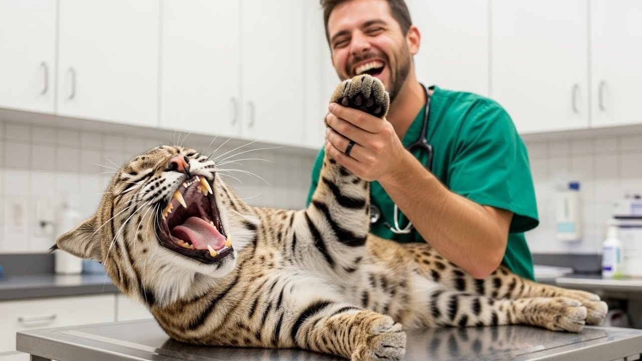 Bobcat Thinks She’s a Human Baby — What She Does Next Will Make You Burst Out Laughing!