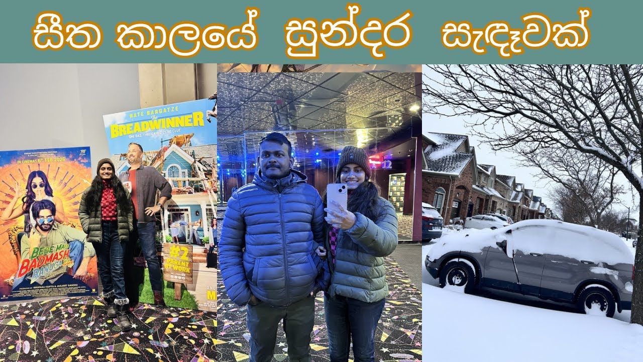 සීත කාලයේ සුන්දර සැදෑවක්| A day in my life in Canada 🇨🇦| Sri Lankan in Canada| Canada Sinhala vlog🇱🇰
