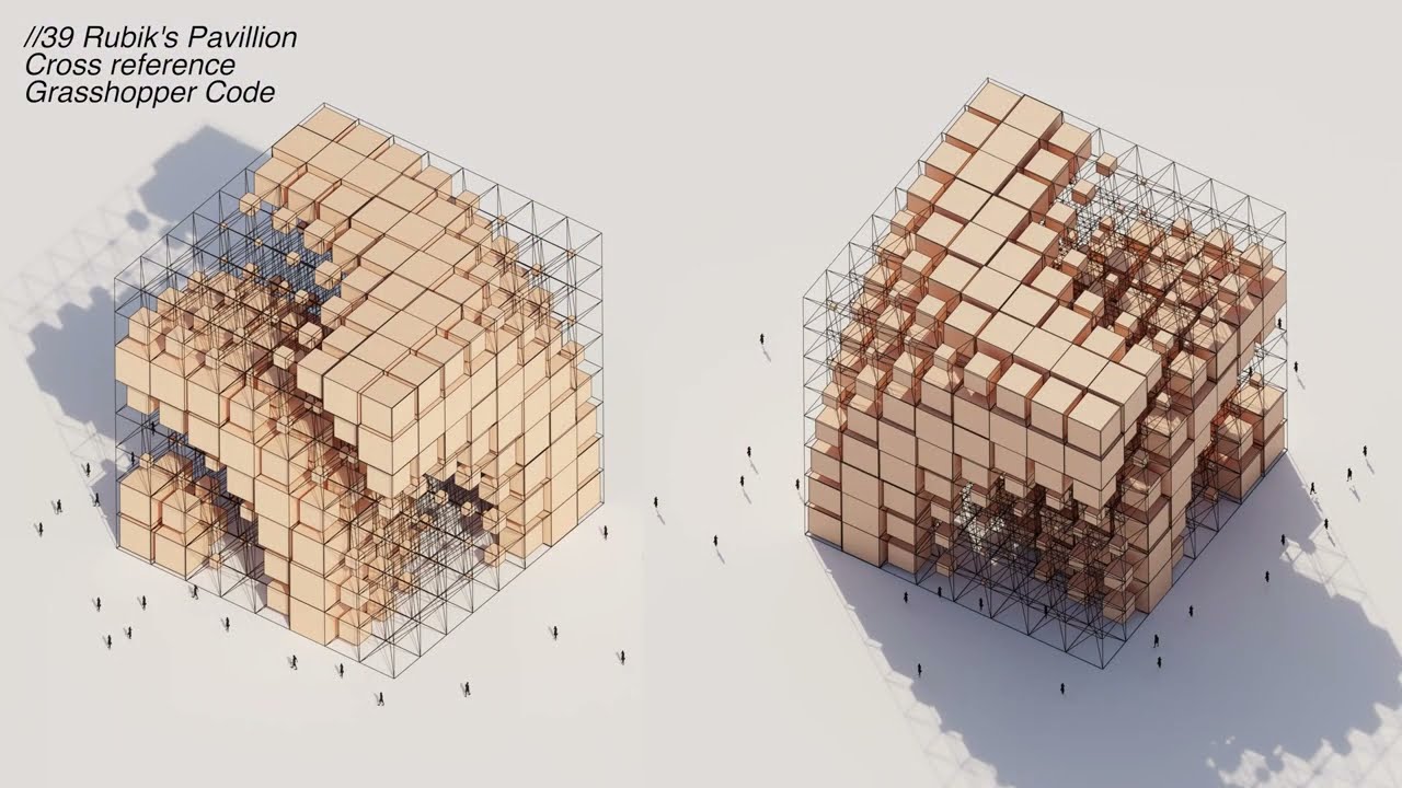 //39 Rubik's Pavillion grasshopper Tutorial