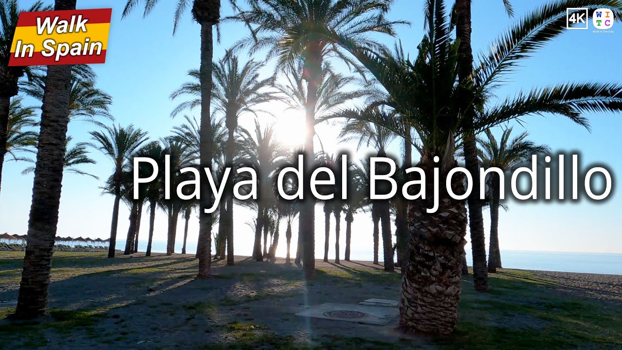 Playa del Bajondillo (4K) | Spain Walking Tour | Torremolinos
