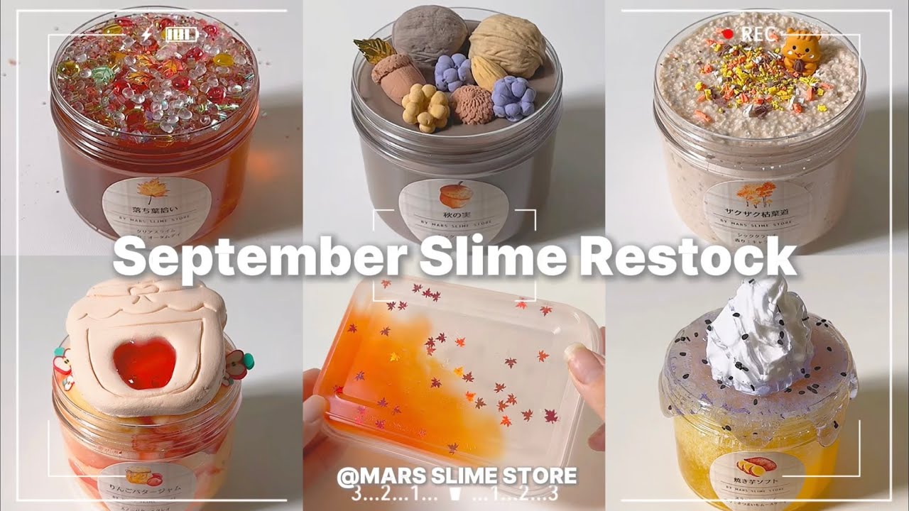 ９月の販売スライム紹介 🐿🍁
