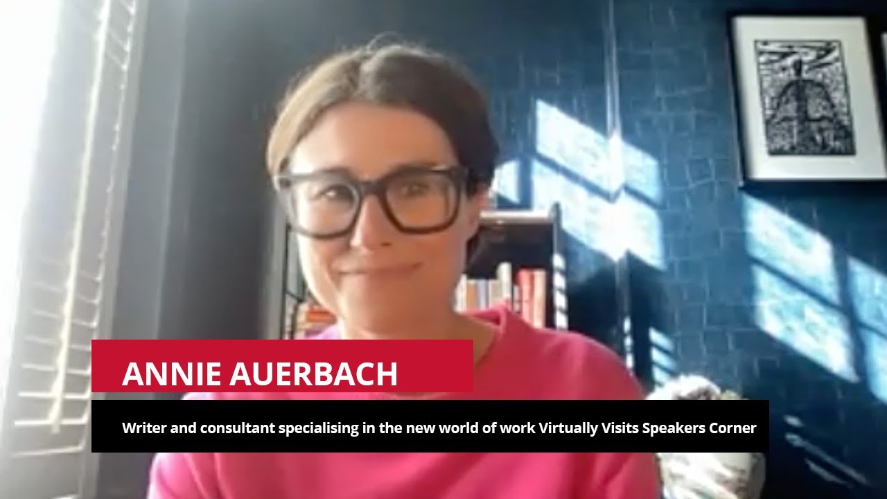 Future Workplace Consultant & Author of Flex, Annie Auerbach Visits Speakers Corner.