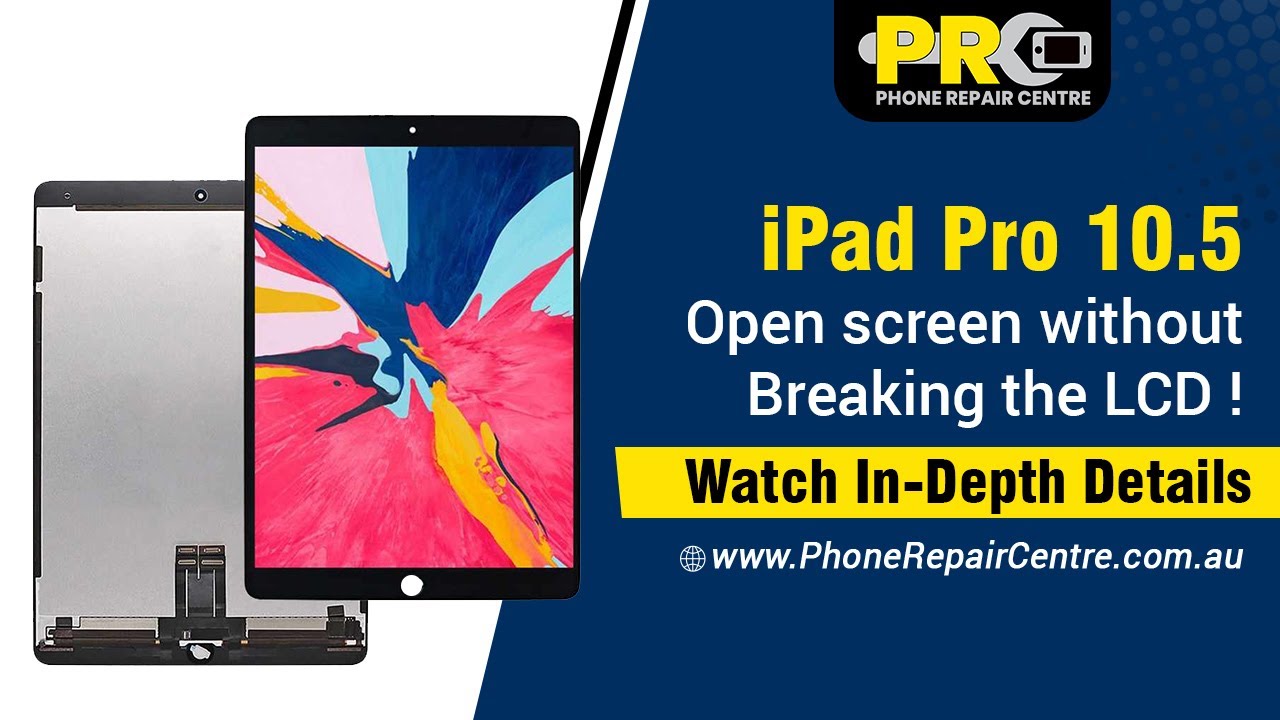 iPad Pro 10.5 Disassembly | Open screen without breaking the LCD ! Includes Small to Small Details