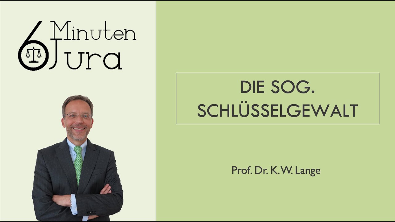 Die sog. Schlüsselgewalt