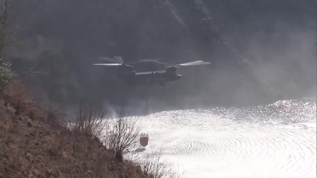 鹿沼市の山林火災　発生から３日目も懸命な消火活動