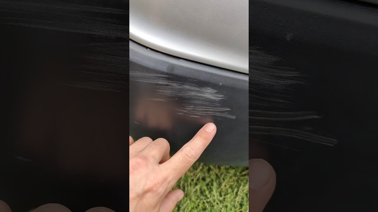 ХИТРЫЙ СПОСОБ Скрыть царапины на бампере 💥