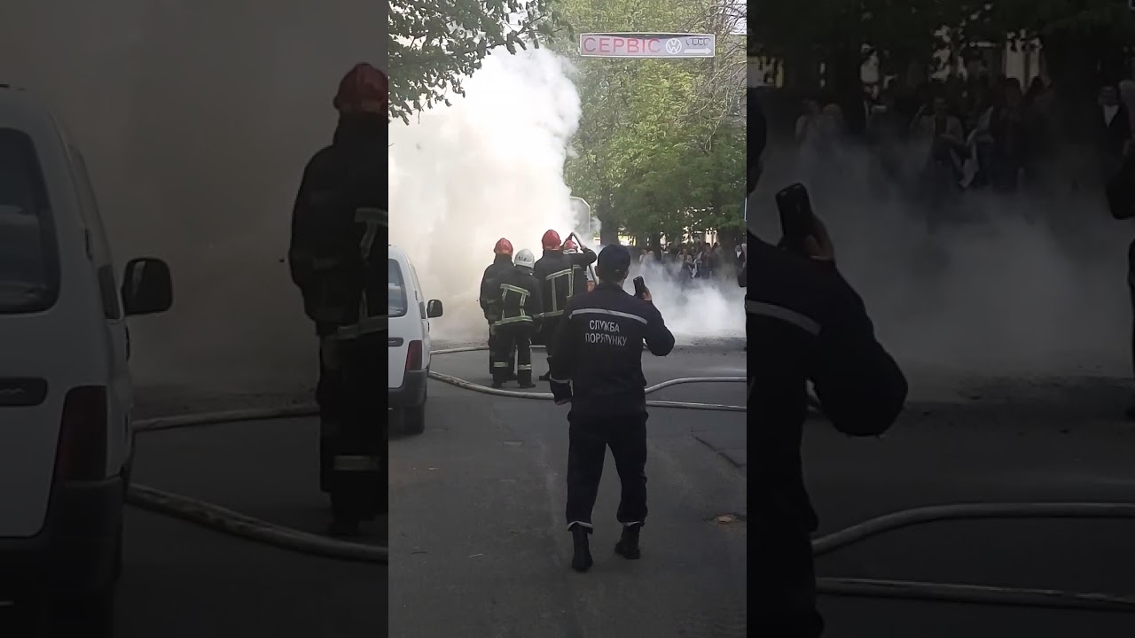 пожар в Хмельницком. Горит машина