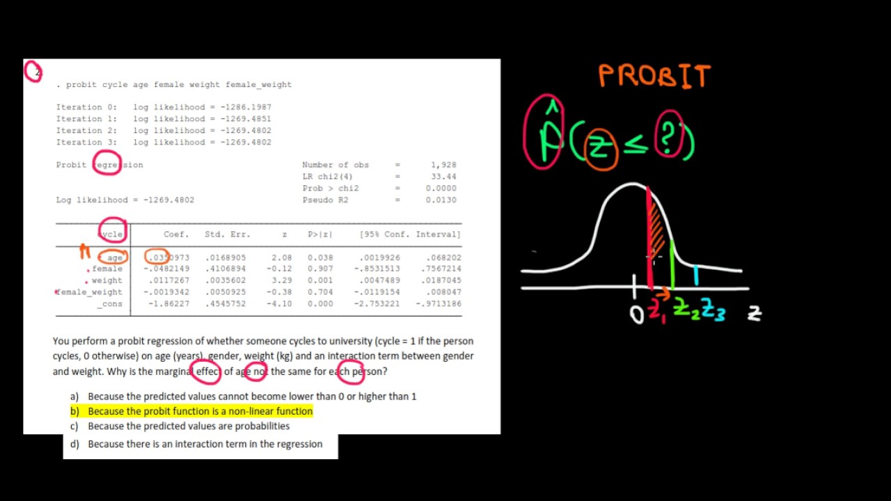 ECONOMETRICS | Probit Regression | Interpretation
