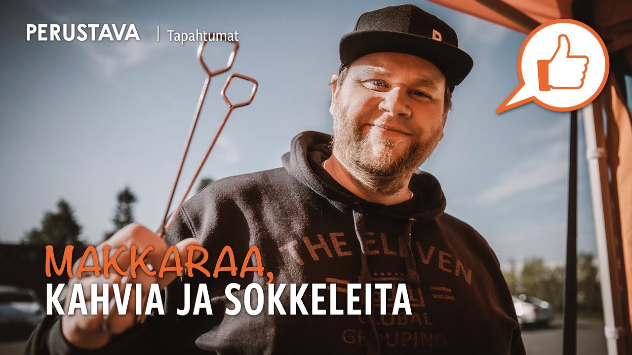 Makkaramestari eli sokkeli-ukko hommissa | Avajaiset Porissa