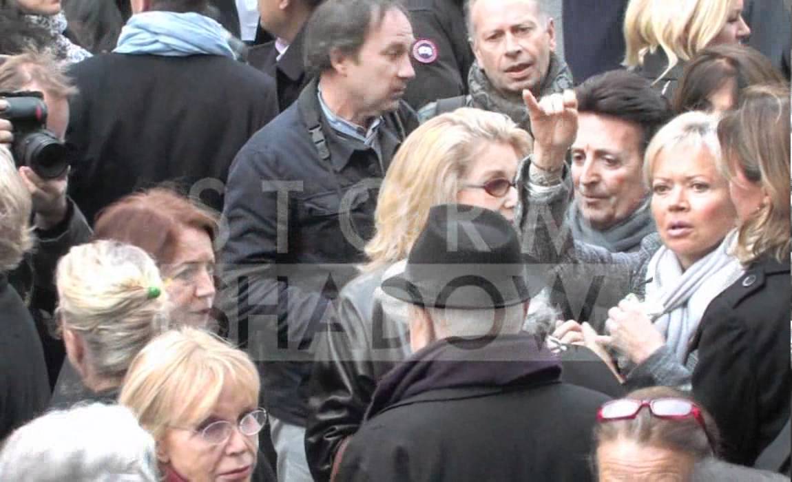 Loulou de la Falaise's Funeral with Catherine Deneuve, Kenzo, Arielle Dombasle