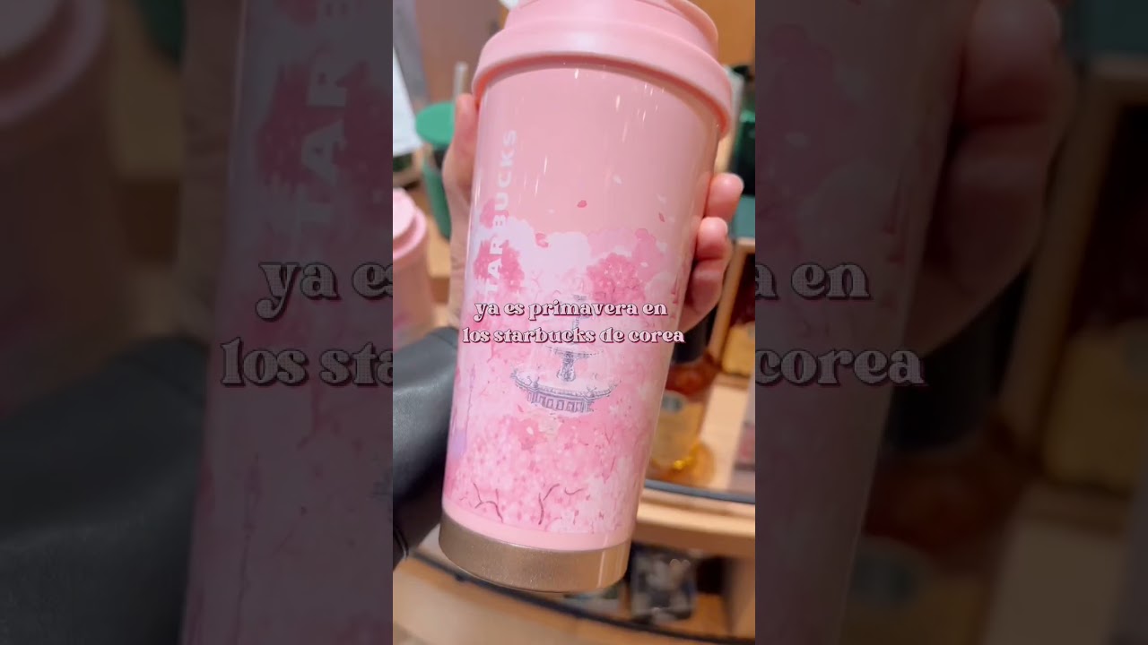 ya es primavera en starbucks corea 🌸 #viajaracorea #vivirencorea #corea