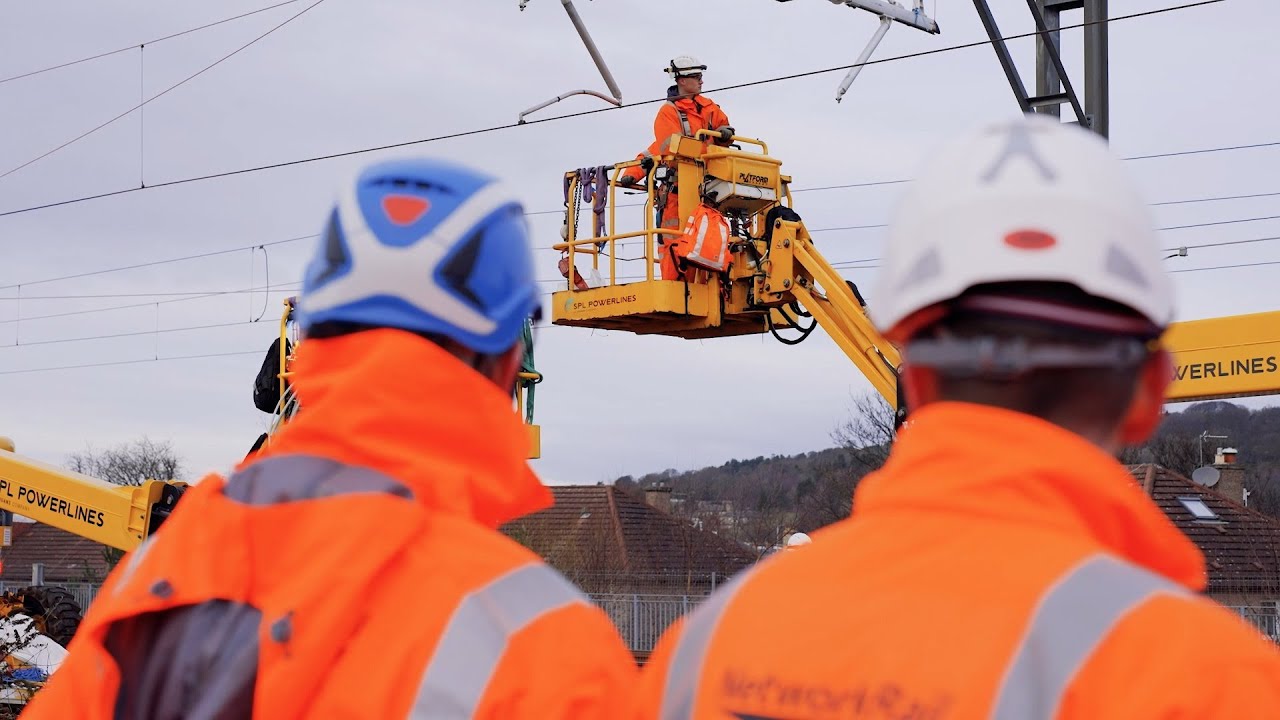 Haymarket - Dalmeny electrification work gathers pace on New Year's Day 2026