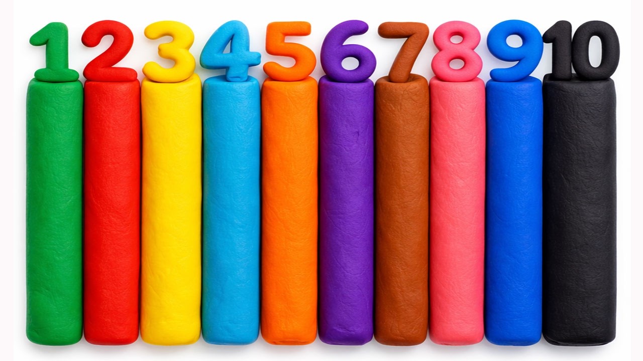 Learn Numbers 1 to 10 with Colorful Clay 🎨 | Fun Learning for Kids