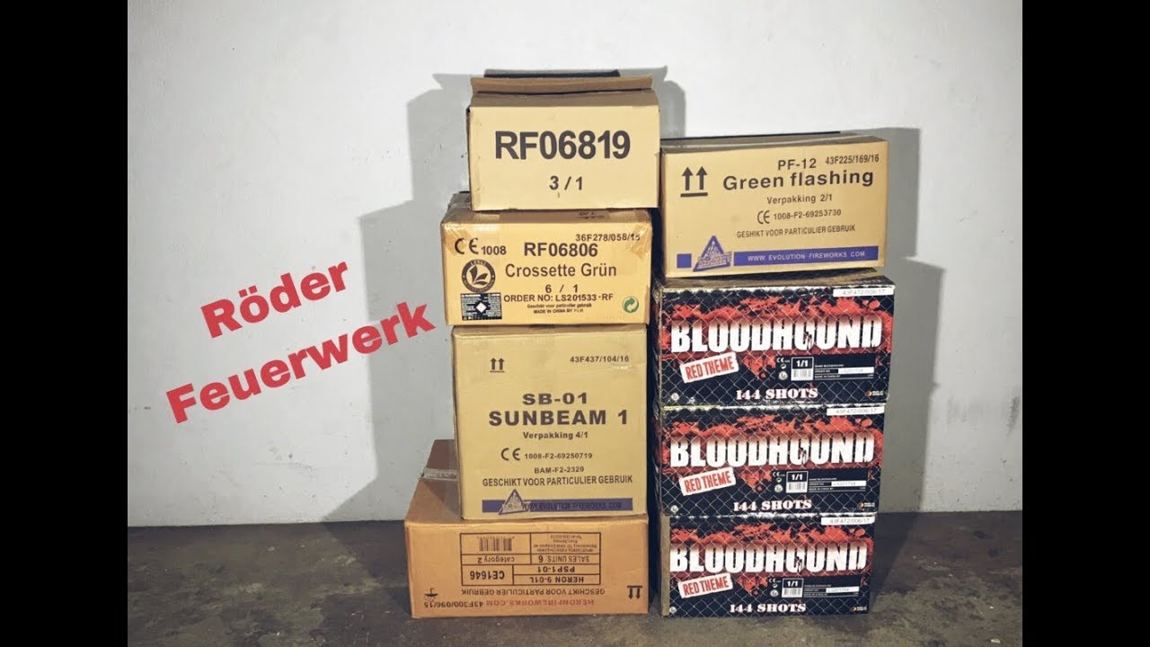 580&euro; Silvester Unboxing 2017 / 2018 R&ouml;der Feuerwerk