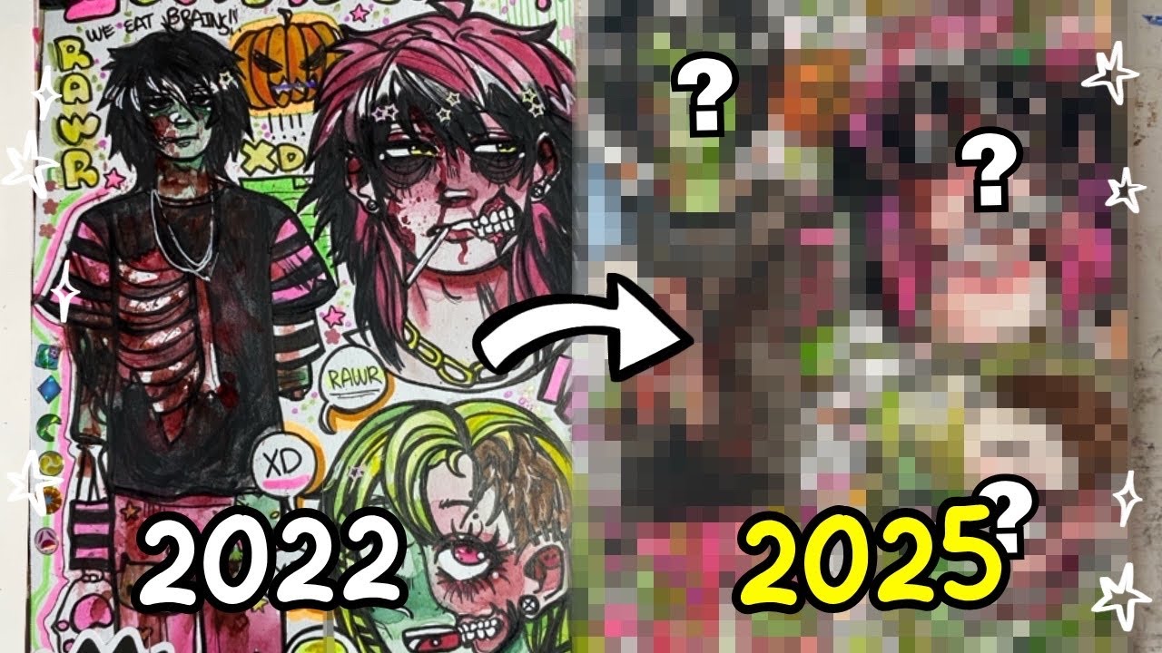 REDRAWING OLD ART! (3 years later)