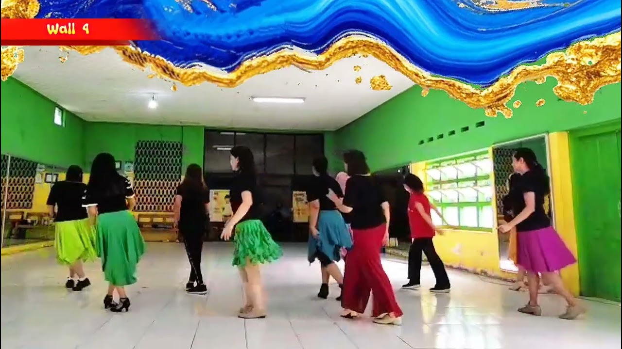 LINEDANCE SEPANJANG JALAN KENANGAN (.SLOW ROCK ) - CHOREO : SYA'FITRI - BY ULD CAB.KOTA BLITAR