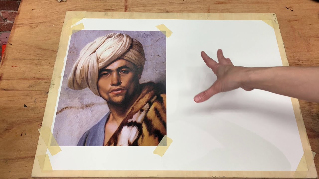 Using sight size drawing and painting from the flat/printed image reference