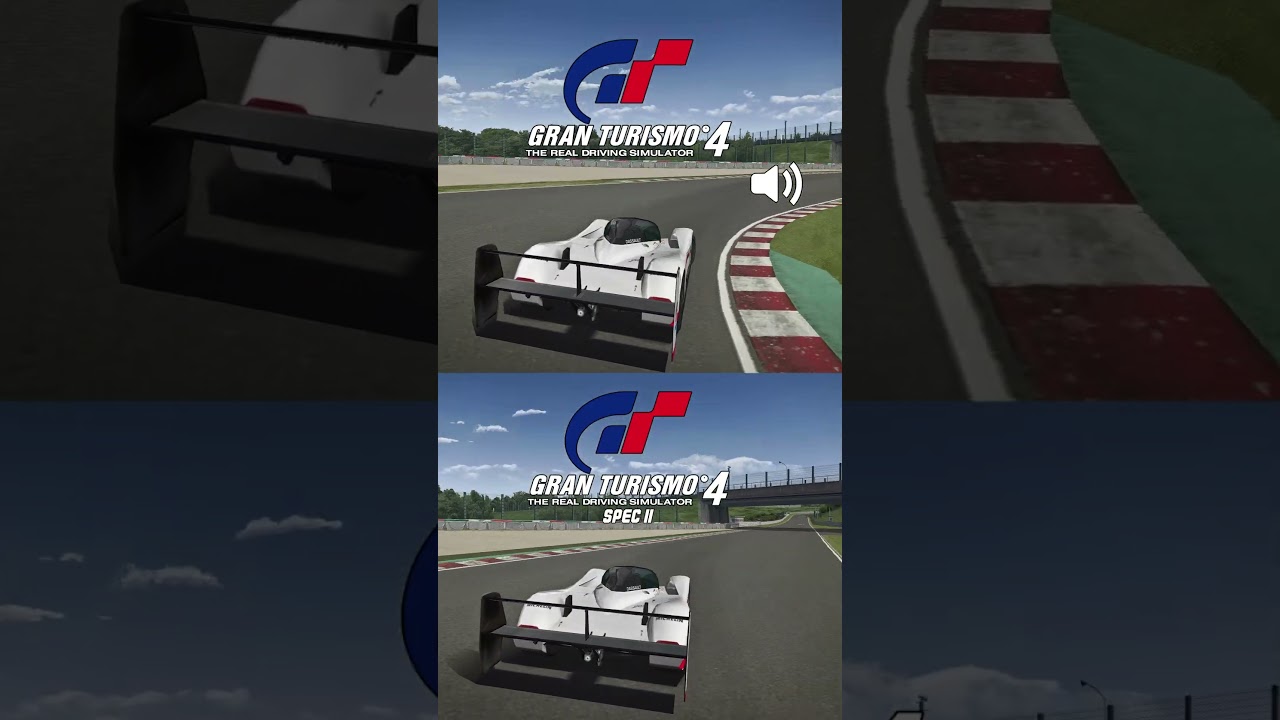 GT4 vs GT4 Spec II | Peugeot 905 Race Car Sound Comparison #shorts