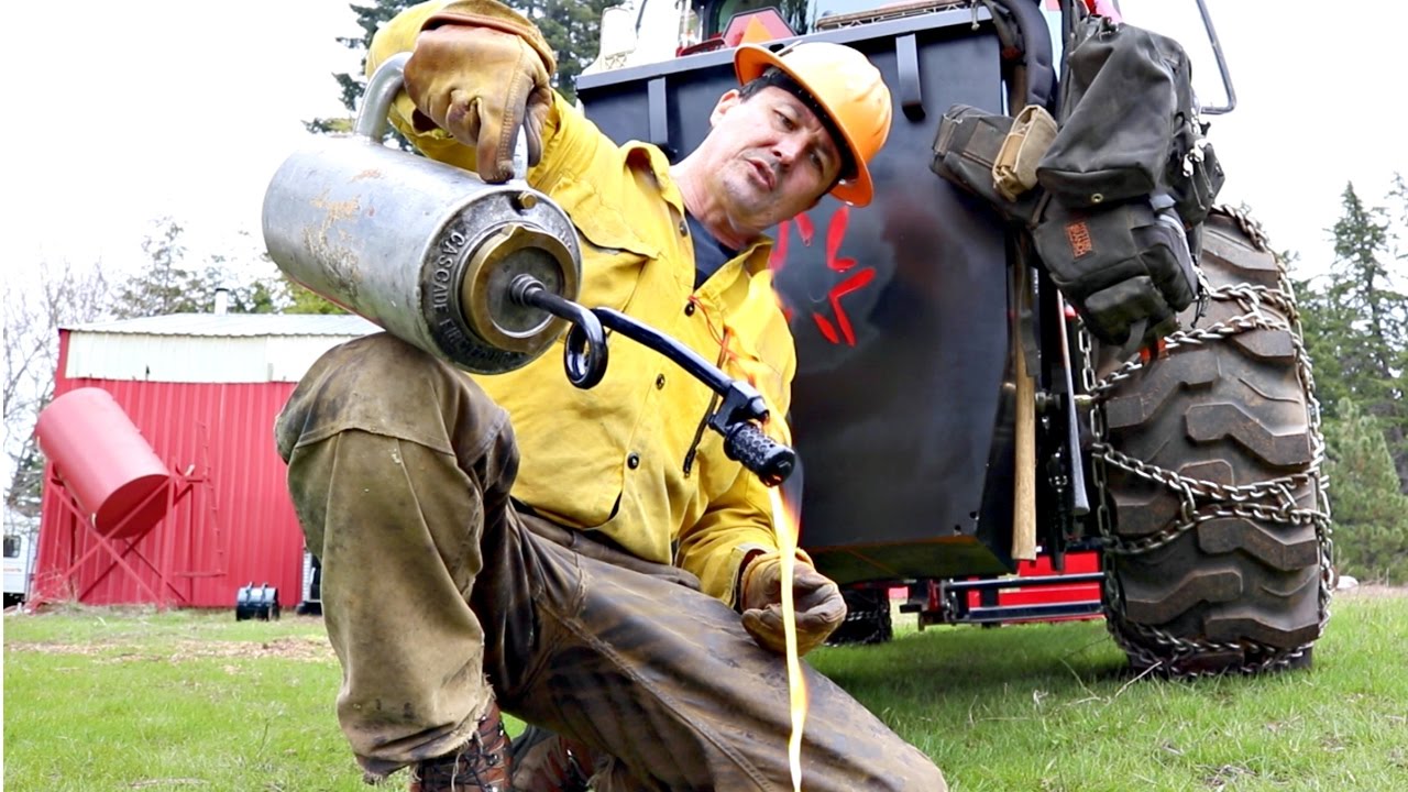 POURING FIRE FROM A CAN