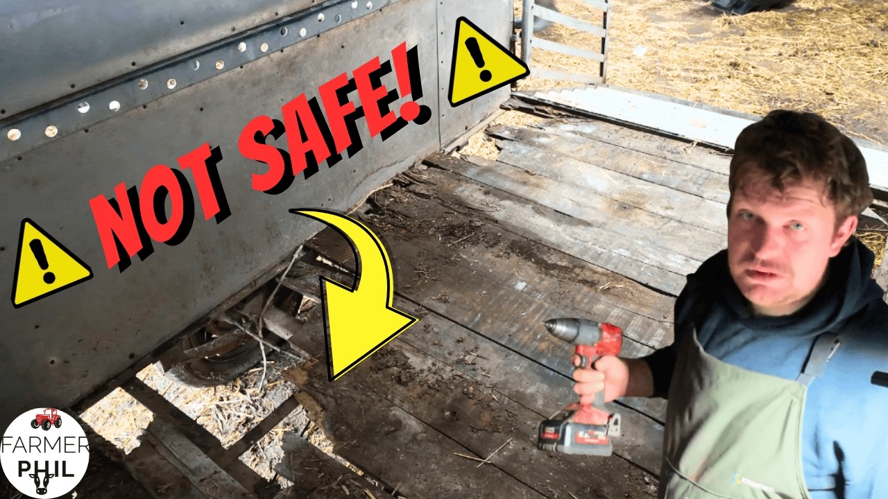 FIXING The Cattle Trailer Floor! (Rainy Day Projects)