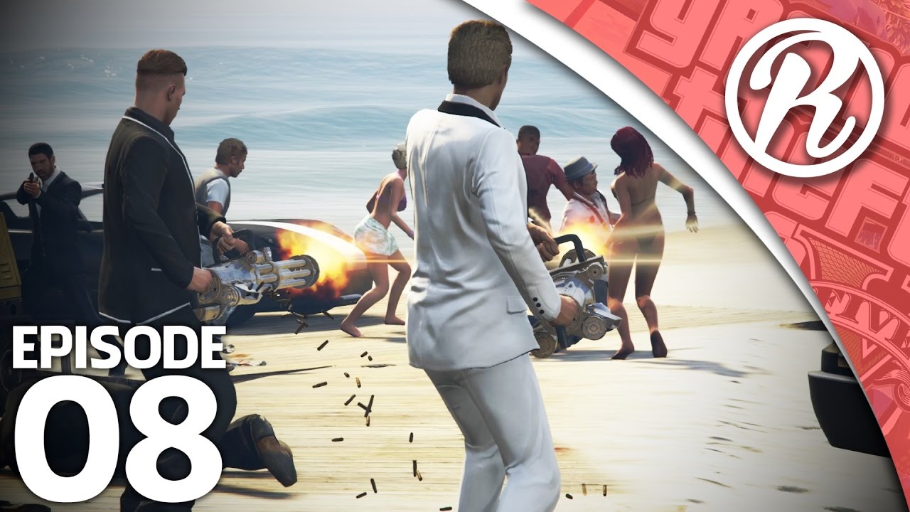 [GTA5] GEWAPENDE OVERVAL OP HET STRAND!! - Royalistiq | GTA V Freeroam #8