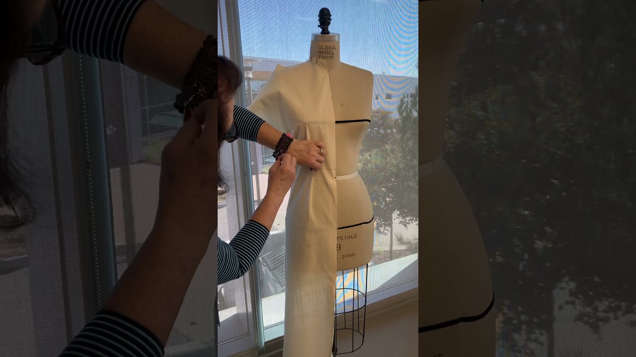 Sheath dress draping demo