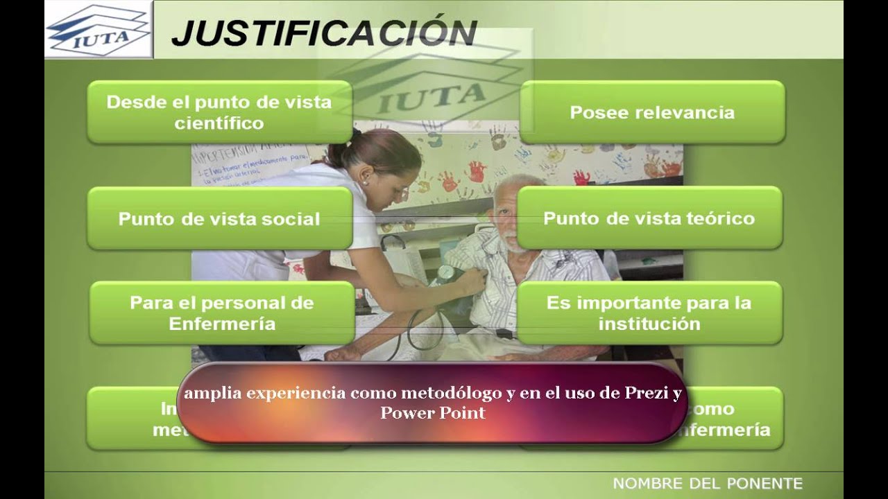 Presentación en Power Point para defensa de tesis de enfermería Venezuela