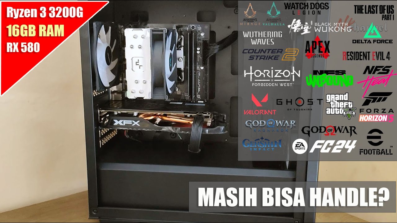 Rakit Ryzen 3 3200G RAM 16GB Pake RX 580 8GB, bonek parah gak nih?