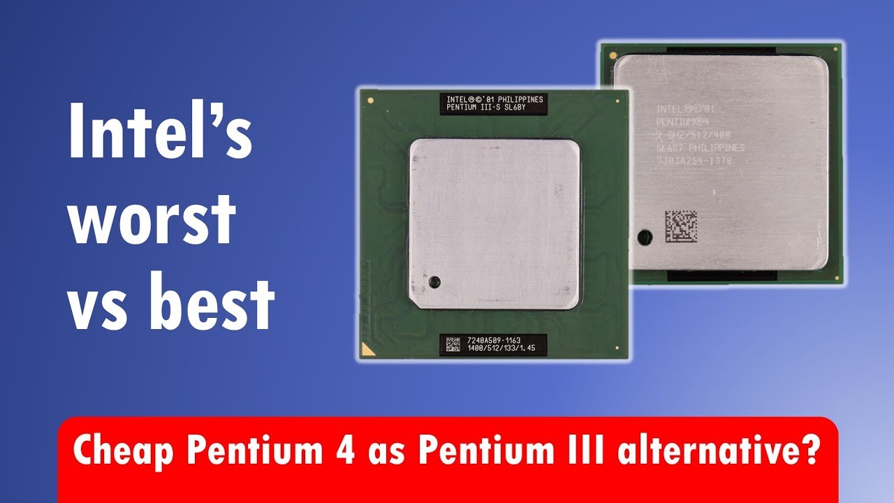 Pentium 4 vs Pentium III for cheap Windows 98 and DOS Retro Gaming PC