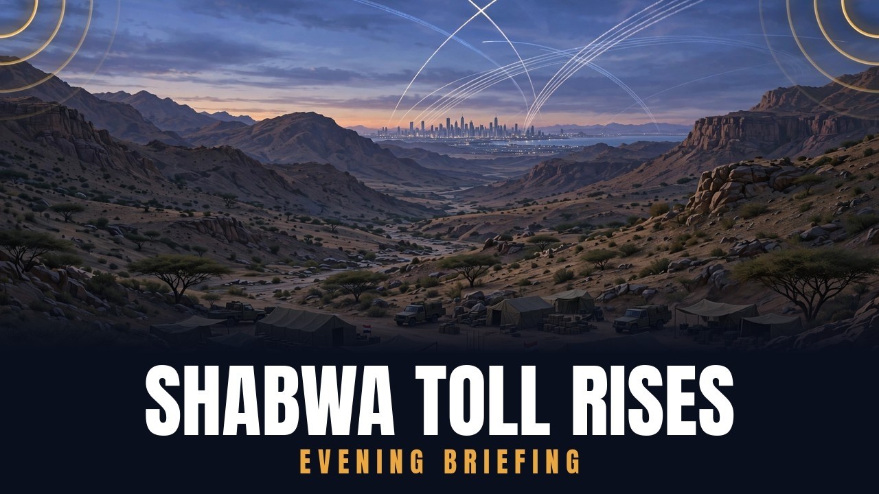 Shabwa Toll Rises To 73 Killed - U.S.&ndash;Iran Briefing Ep. 38 (Evening Edition, 20 Oct 26)