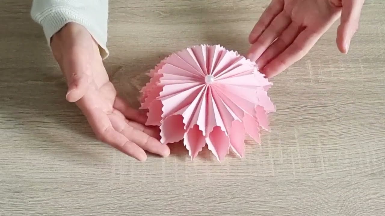 How to Make a 3D Origami Paper House Decoration 🌸