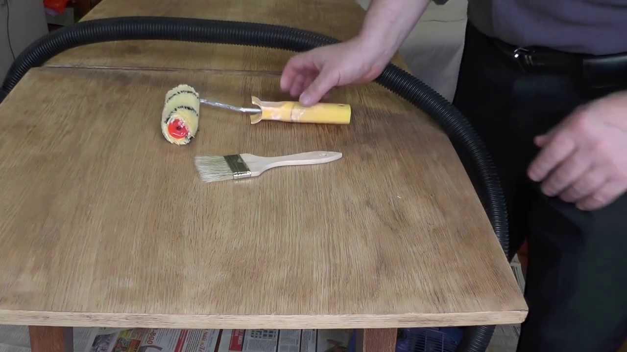 Лакирование. Оригинальная и простая мастерская дома.