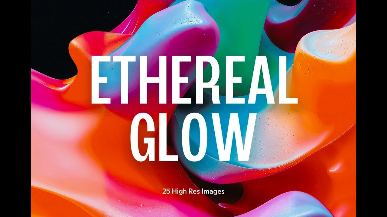 Ethereal Glow - 3D Liquid Gradients Stock Graphics Download