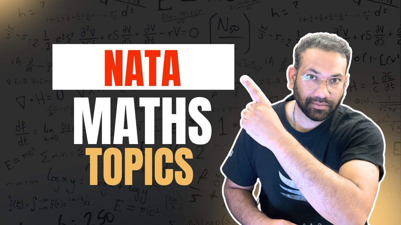NATA MATHS Secrets Revealed to Score 180+ Marks | NATA Latest Pattern #nata2025