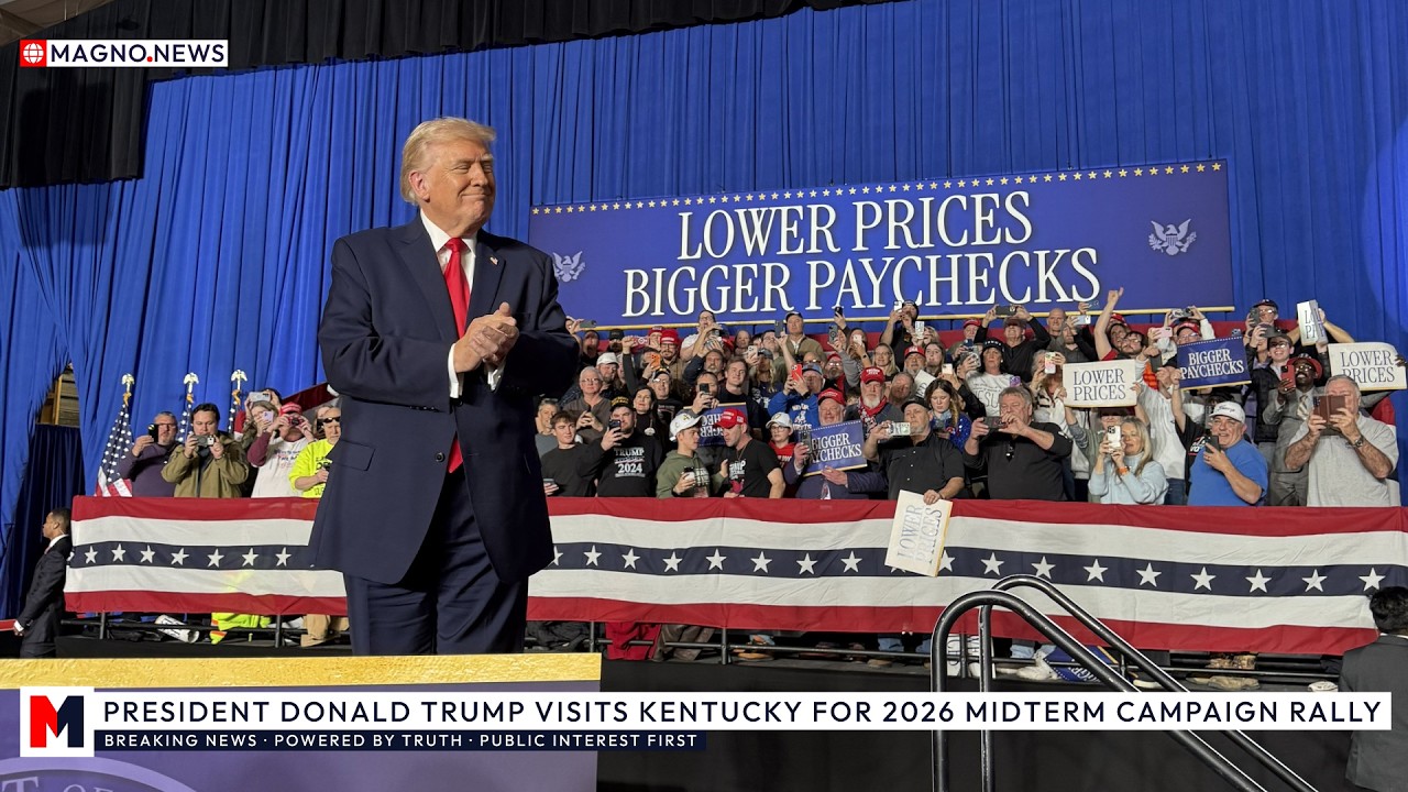 🇺🇸 Donald Trump visits RINO Massie's Kentucky 4th District for 🗳️ 2026 Midterm Campaign Rally [LIVE]