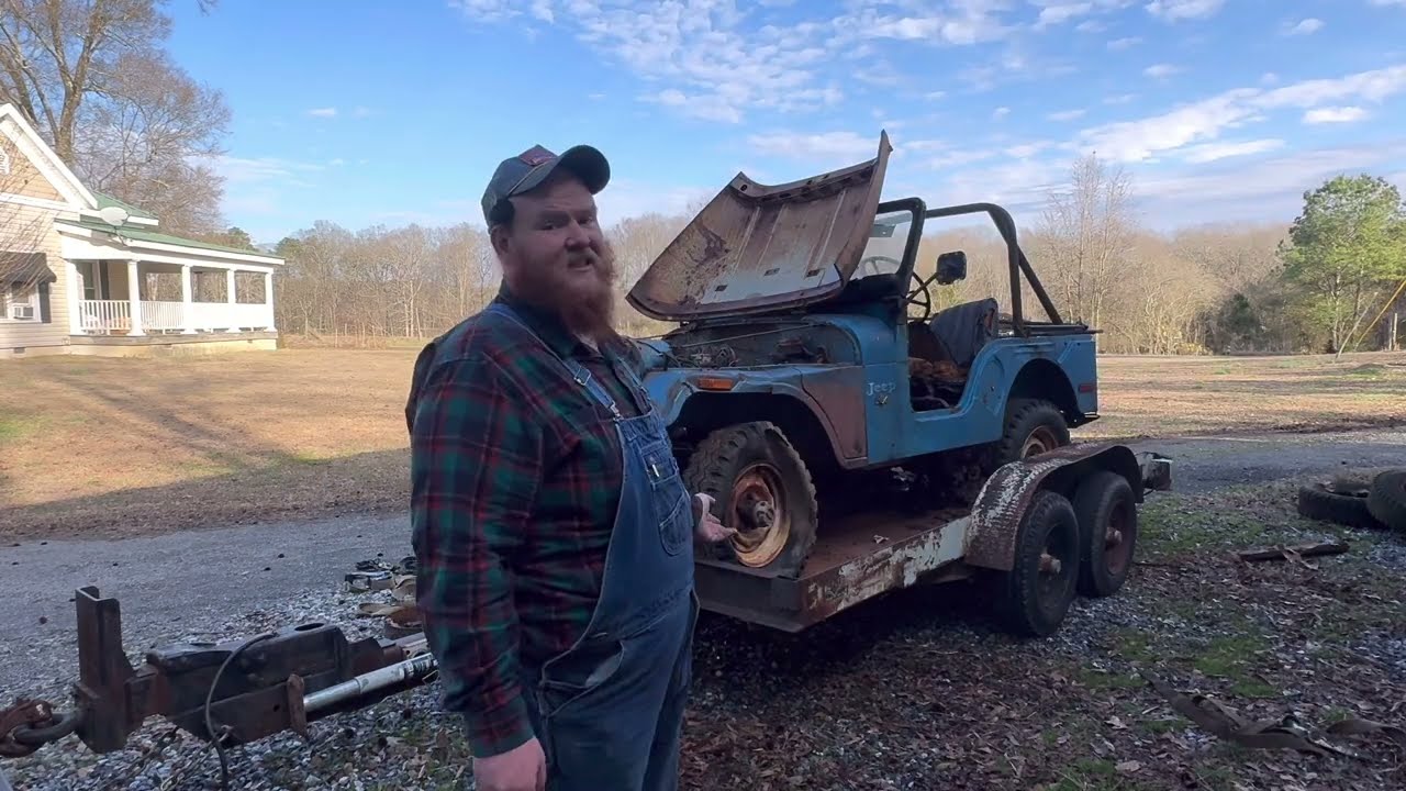 Jeep CJ5 1972 года выпуска извлечен из могилы! Стоило ли это усилий?? #Jeep #redclaytraveler #cj5