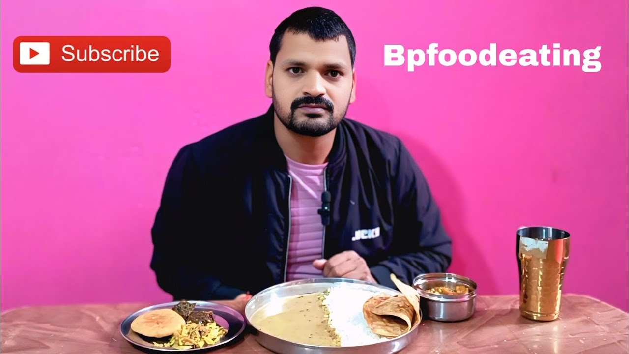 Testy veg khana puri matar paneer paratha kachauri ||Bpfoodeating||