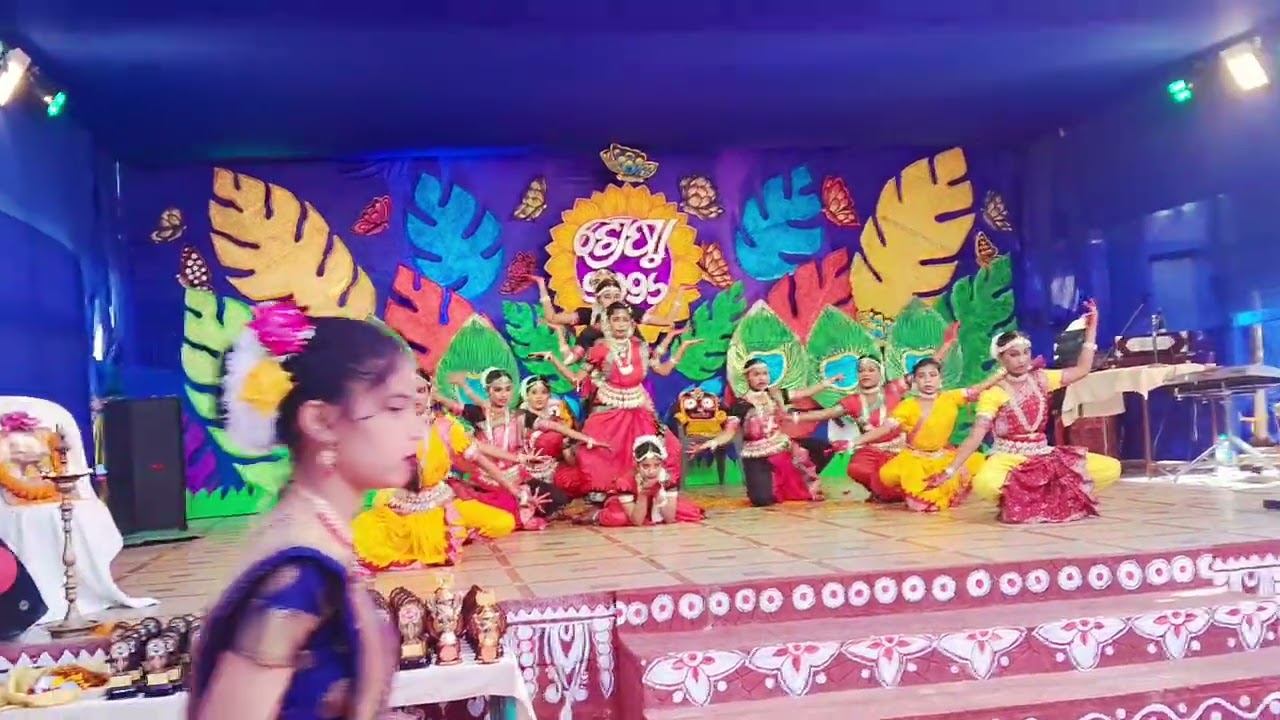 Juge juge Jagannath  🙏 #schoolannualfunction #students  #wellcomesong #bestdance #odissi 