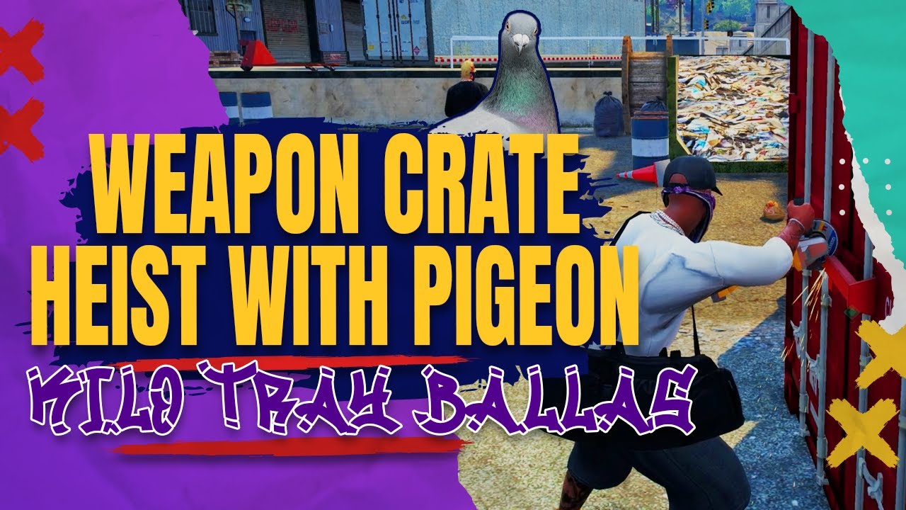 KILO TRAY BALLAS ROB THEIR FIRST CRATE WITH PIGEON #nopixel  4.0