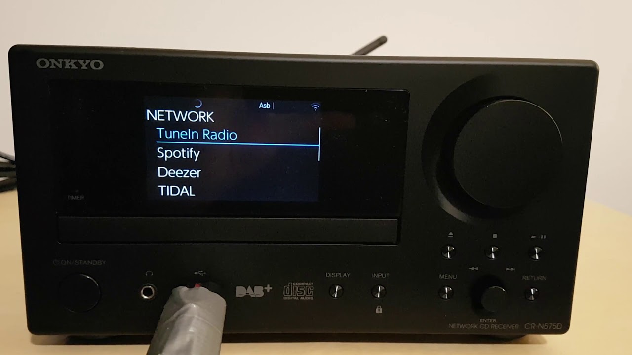 Test Onkyo CS-N575D after unboxing ( simular menu's as CR-N775D )
