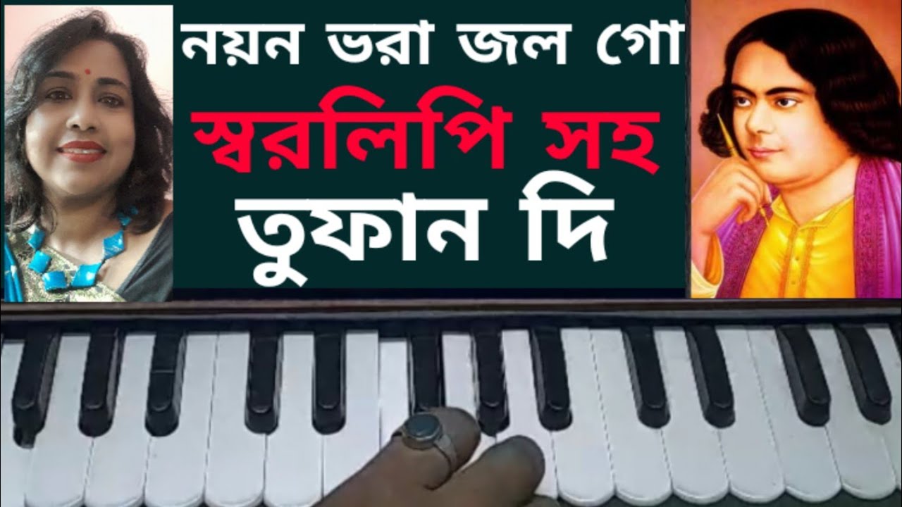 Noyon bhora jol go.najrul geeti.নয়ন ভরা জল গো। নজরুল গীতি। হারমোনিয়াম টিউটোরিয়াল।স্বরলিপি Tufandi