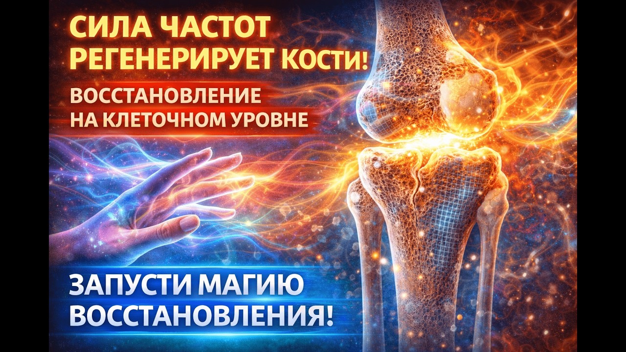 ⚡ Кости РАСТУТ заново! Частоты активируют остеобласты | Регенерация костной ткани БЕЗ лекарств