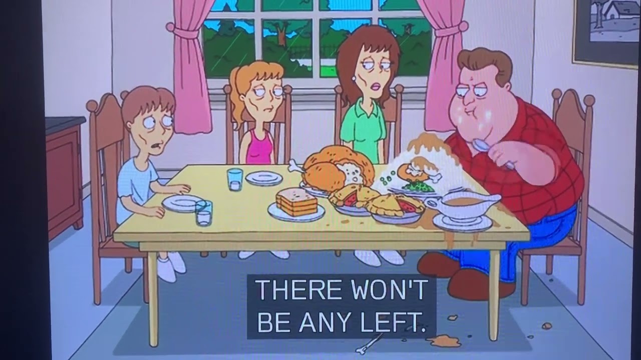 Family Guy - John Goodman&rsquo;s Family On Thanksgiving