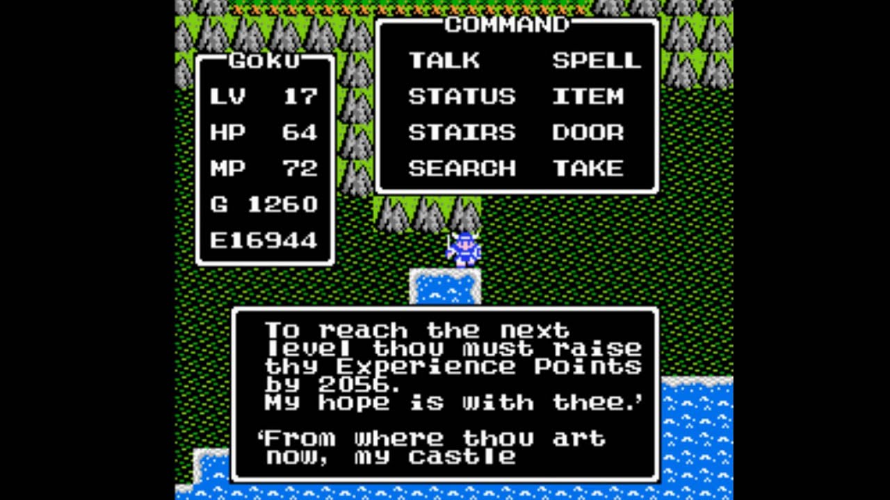Dragon Warrior NES Obtaining Erdrick's Token