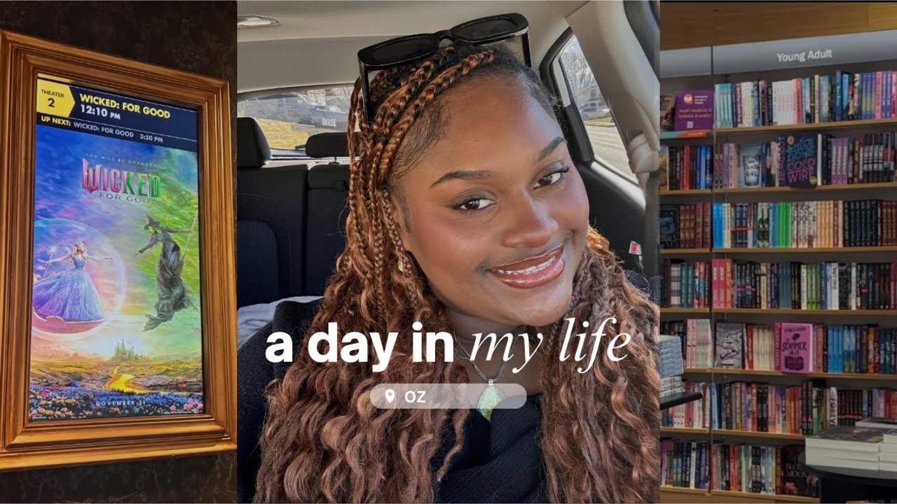 vlog: seeing wicked + book shopping