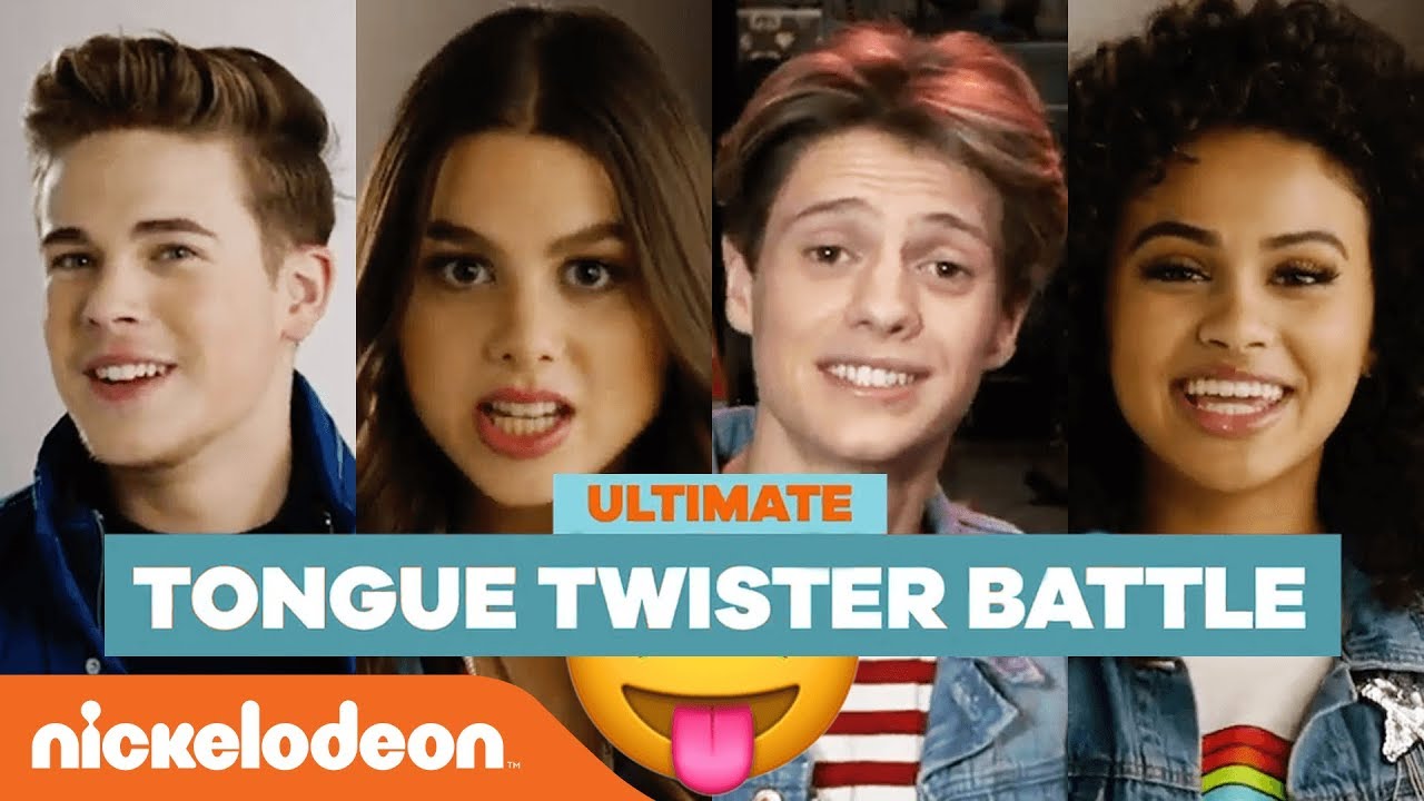Ultimate Tongue Twister Battle w/ Kira Kosarin, Jace Norman & More! 😝| #NickStarsIRL