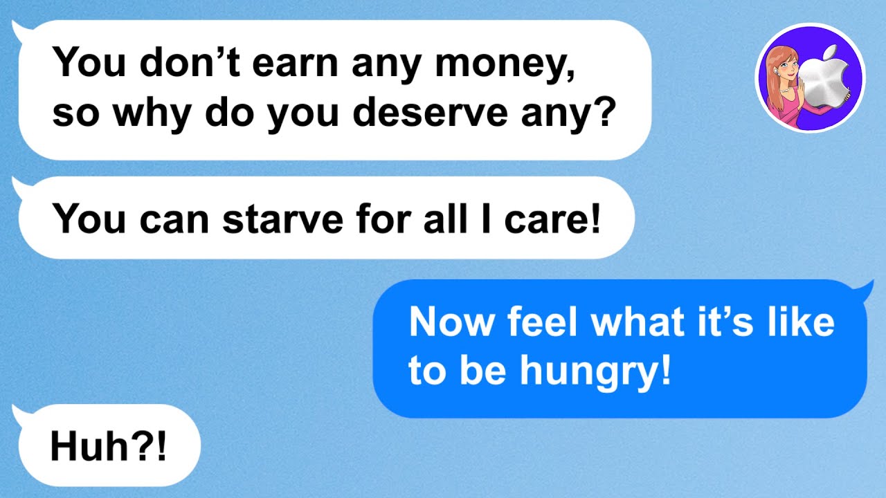 【Apple】My husband brags while giving me a tiny budget for food each month. How can I survive?