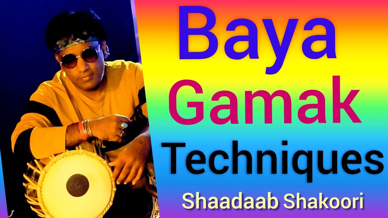 Tabla Baya Techniques Gamak Lesson #Shaadaabshakoori#musician