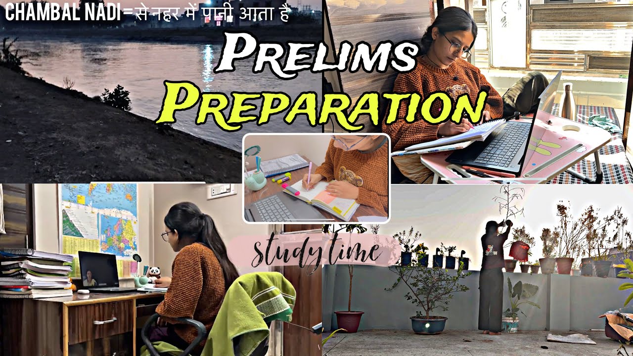 I wake up 6:00 AM for *PRELIMS* Preparation 📚| study vlog | #upsc