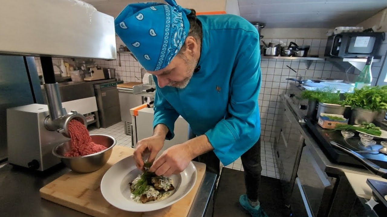 Omas schnelles Hackfleischrezept vom Profikoch: Fleischraugg’n in Kräuterrahmsoße | Gericht aus AT!